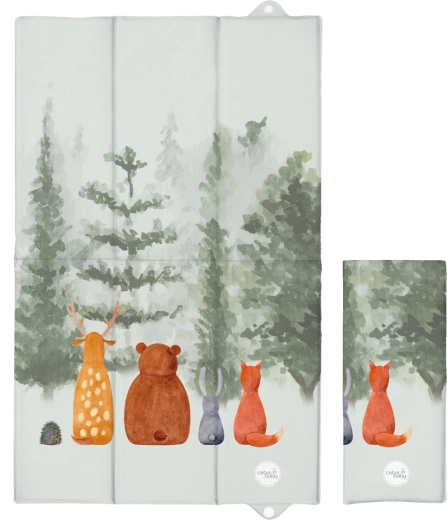 Ceba Baby potovalna previjalna podloga Basic forest companions 80 × 50 cm
