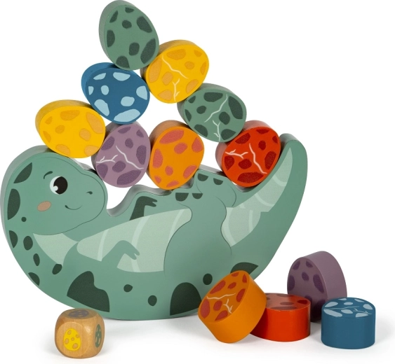 Lesena ravnotežna igra Dino