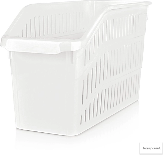 Plastična shranjevalna košarica – organizator Tina 13 × 30 × 17 cm, mešanica barv