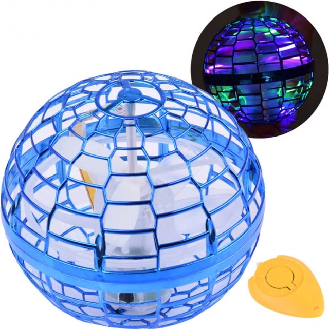 Lebdeča UFO krogla z LED in upravljanjem z roko – Modra