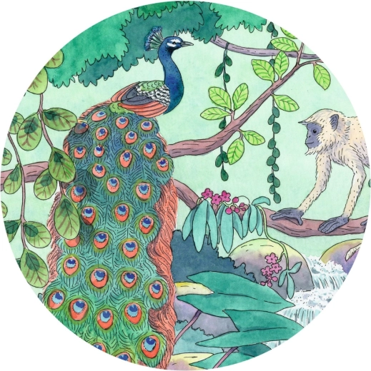 Živahna ilustracija polna barv