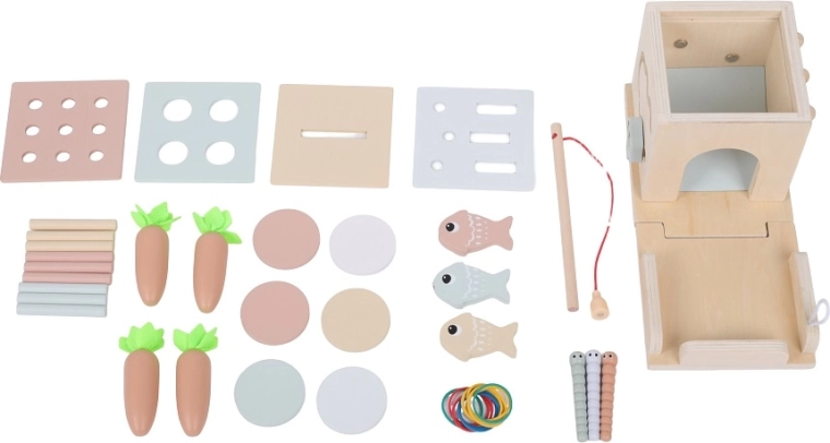 8 activities in one compact toy