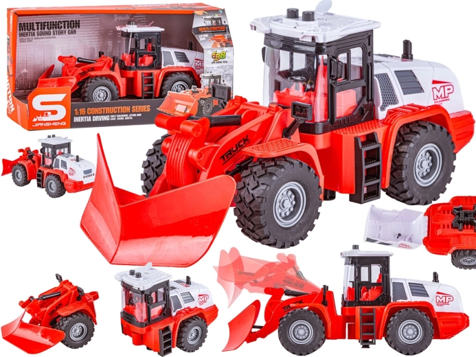 Večnamenski snežni plug (traktor) 1:16 s svetlobo in zvokom – 1 kos