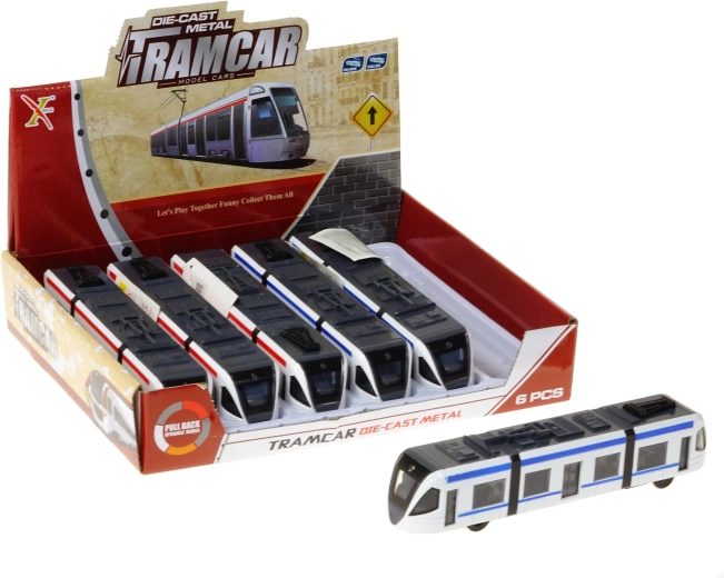 Kovinska tramvaj s svetlobo in zvokom - 1 kos
