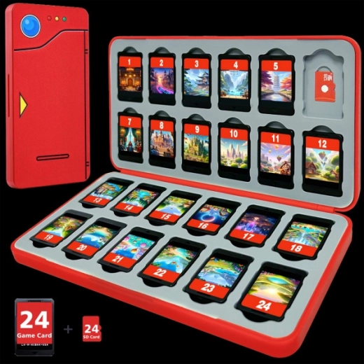 Etui FUNLAB Pokédex za 24 igralnih kartic za Nintendo Switch