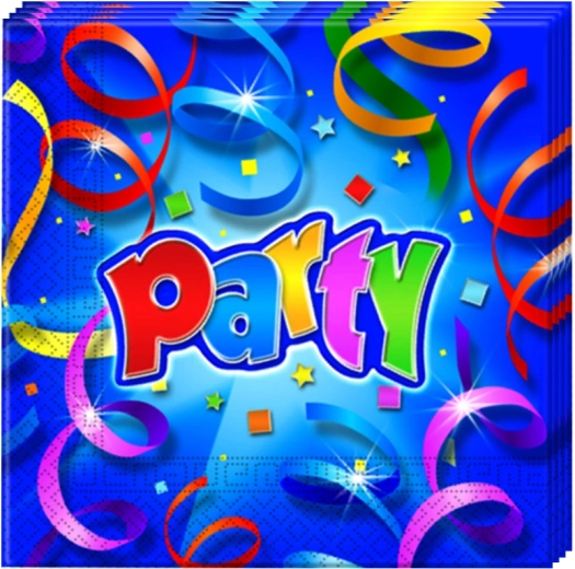 Procos Party streamers prismatic papirnati prtički 33 × 33 cm (20 kos)