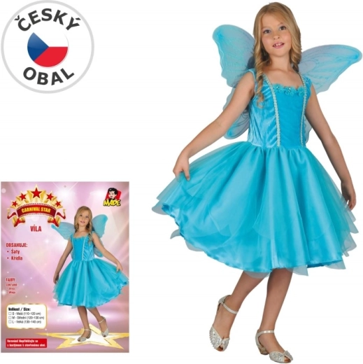Karnevalska vila obleka za otroke 120–130 cm