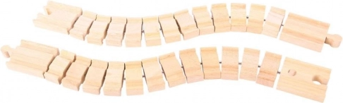 Prilagodljiva lesena proga 2 kos BIGJIGS RAIL
