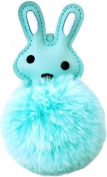 Viseča dekoracija zajček z cofkom (12 × 8 cm)