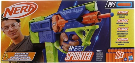 Nerf N Series Sprinter – avtomatski blaster z 16‑strelnim nabojnikom