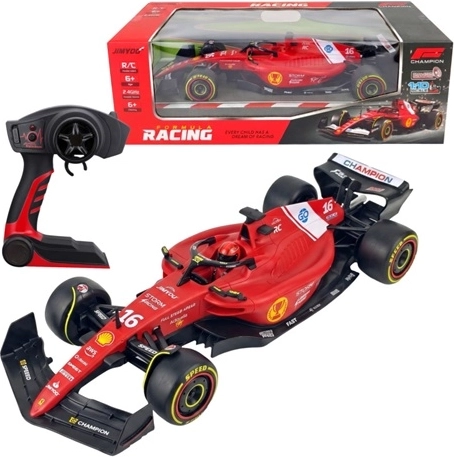 Radio-controlled Formula racing car with accessories
