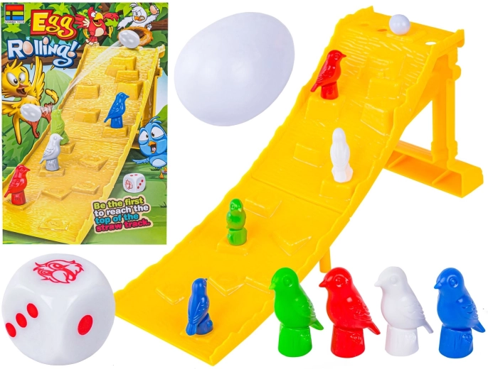 Skill game Egg Rolling – a bird race with a falling egg