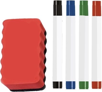 Complete accessories including a magnetic eraser
