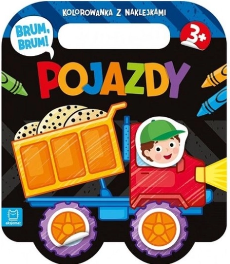 Vroom, vroom! Vehicles – coloring book with stickers