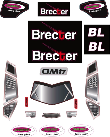 Komplet nalepk Brecter – 1 kos