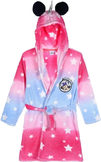 Minnie Mouse Unicorn Dreams Children's Bathrobe, Raspberry-Purple