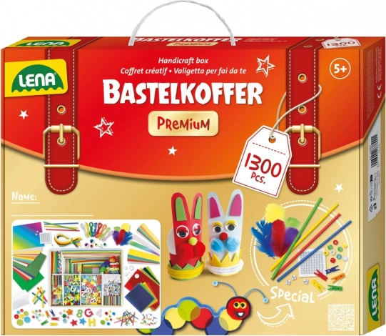 Lena kreativni kovček za male ustvarjalce premium – 1300 delov