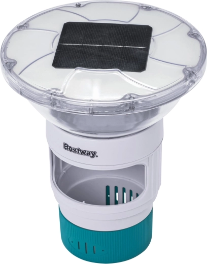 Bestway SolarGlow plavajoči dozirnik bazenske kemije s solarnim LED svetilom