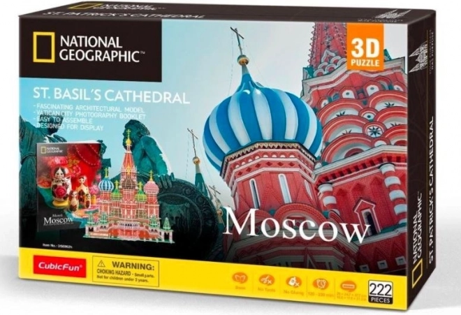 CubicFun National Geographic 3D puzzle of Saint Basil's Cathedral, 224 pieces