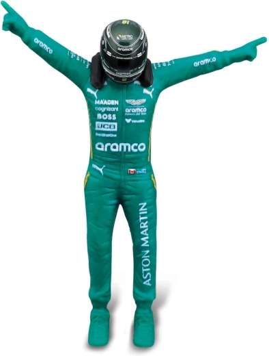 Figurica dirkača F1 v zmagovalni pozi