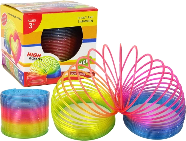 Magijska mavrična vzmet z bleščicami