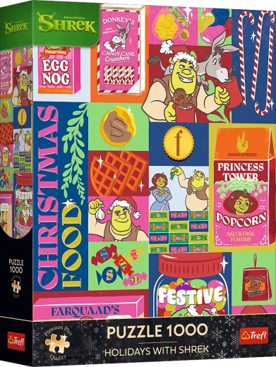 Trefl Premium Plus Puzzle Christmas with Shrek 1000 Pieces