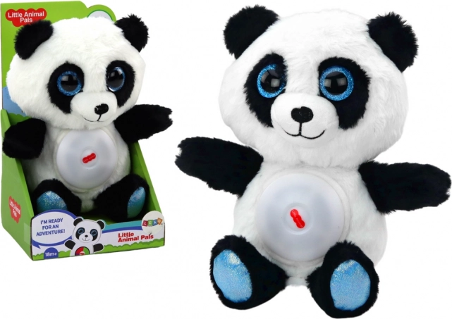 Plišasta panda z nočno lučko in uspavankami 30 cm