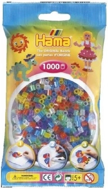 Likovni zlikalni perli Hama MIDI bleščeči, 1000 kos