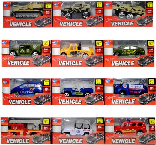 Avtomobilček 1:64 – mešanica modelov