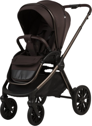 Pushchair seat reversible: forward- and rear-facing