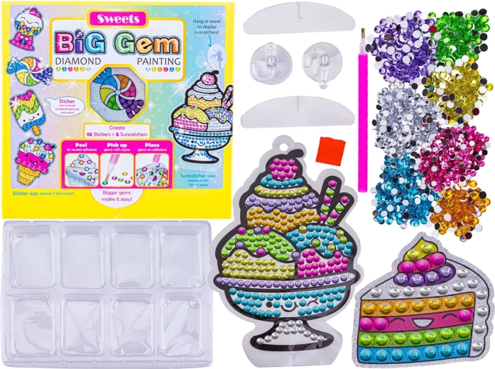Diamond mosaic – sweets stickers