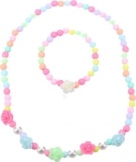 Modni komplet nakita z vrtnicami