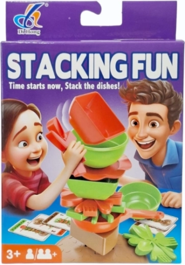 Skill game – stacking and balancing dishes