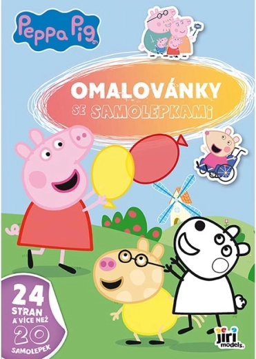 Pobarvanka A4 z nalepkami Pujsa Pepa