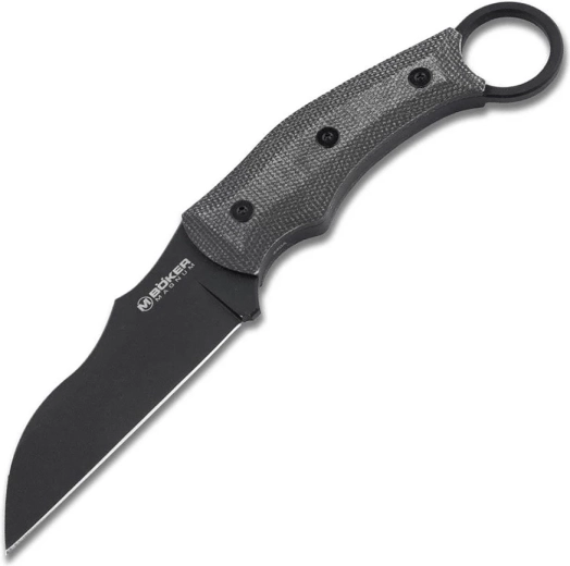 Tactical Karambit Magnum Straight Karambit, 9.7 cm, PVD, black, Micarta, Kydex sheath