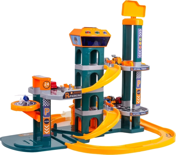 Dvonadstropno parkiranje in spiralna proga