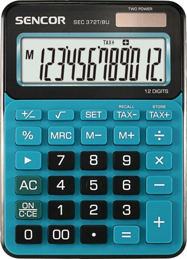 Namizni kalkulator SEC 372BU z velikim 12-mestnim LCD zaslonom