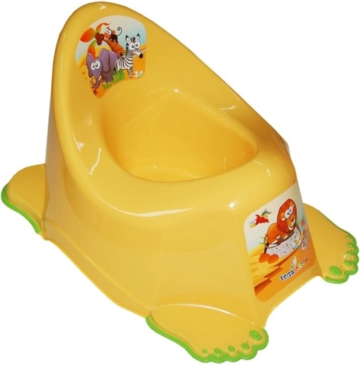 Children's non-slip potty Safari yellow