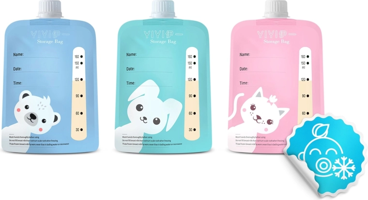 Vrečke za mleko v pakiranju