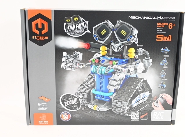 IM.MASTER programabilni RC robot 5 v 1 (moder) – 596 delov