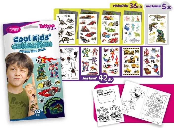 Cool Kids’ Collection Temporary Tattoo Set - 1 piece