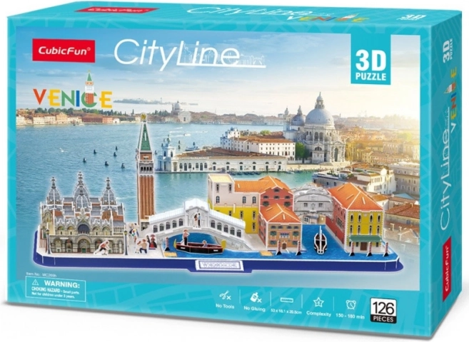 3D sestavljanka panorama Benetke - 126 koščkov