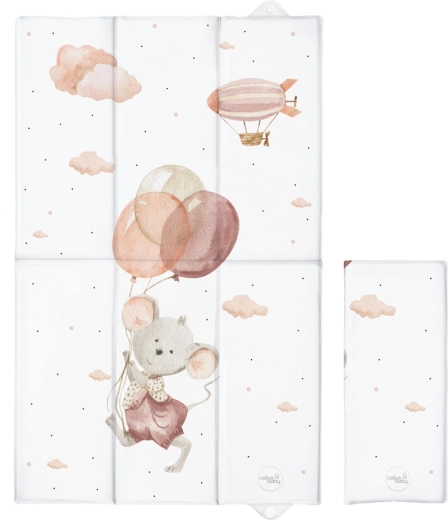 Ceba Baby potovalna previjalna podloga Basic Mouse 80 × 50 cm