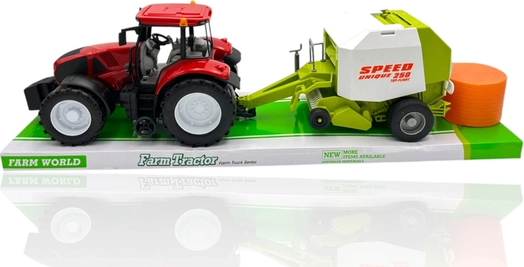 Realistic tractor + baler set