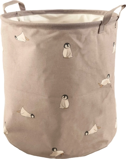 Petú Petú Mier velik okrogel koš za shranjevanje Penguin - 1 kos