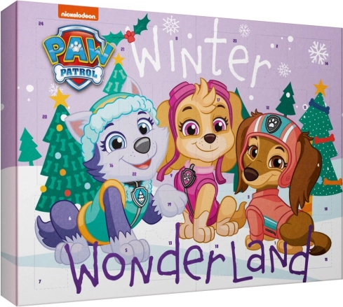 Adventni koledar Tačke na patrulji Winter Wonderland – kozmetika za deklice