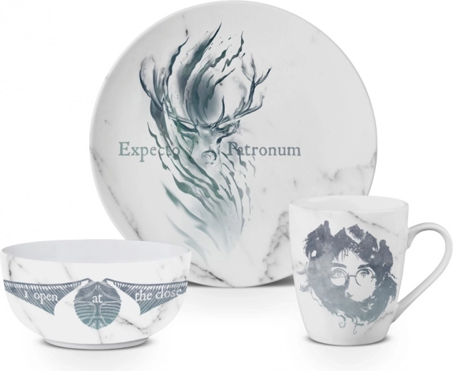 Darilni set Harry Potter – skleda, krožnik in skodelica