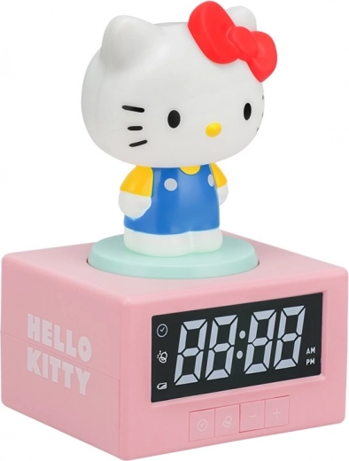 Svetleča namizna budilka Hello Kitty s projekcijo