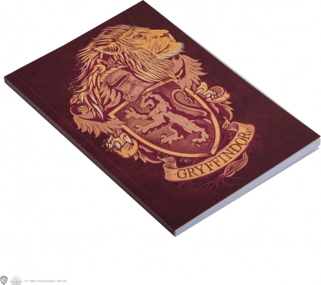Harry Potter črtast zvezek Gryffindor