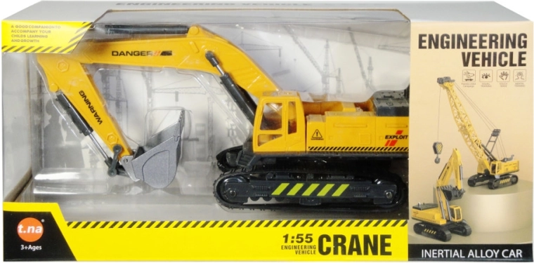 Gradbeni goseničar 1:55 s kovinskimi elementi